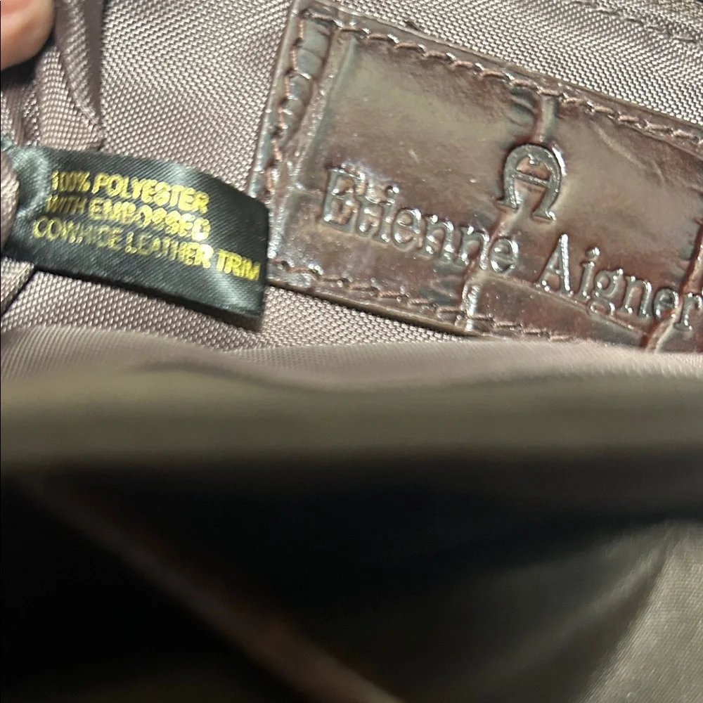 Etienne Aigner Dark Brown Hobo Bag